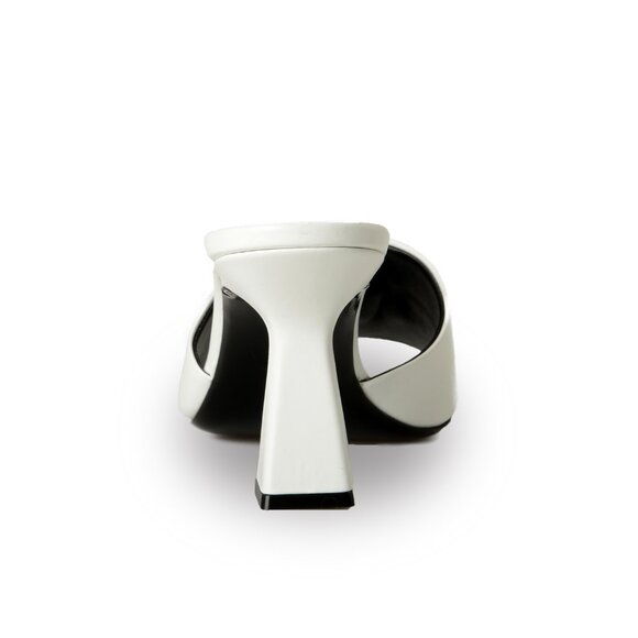 Versace Women's White Gold Medusa 100% Leather Sandals Mules Shoes US 9 IT 39 - Picture 3 of 8